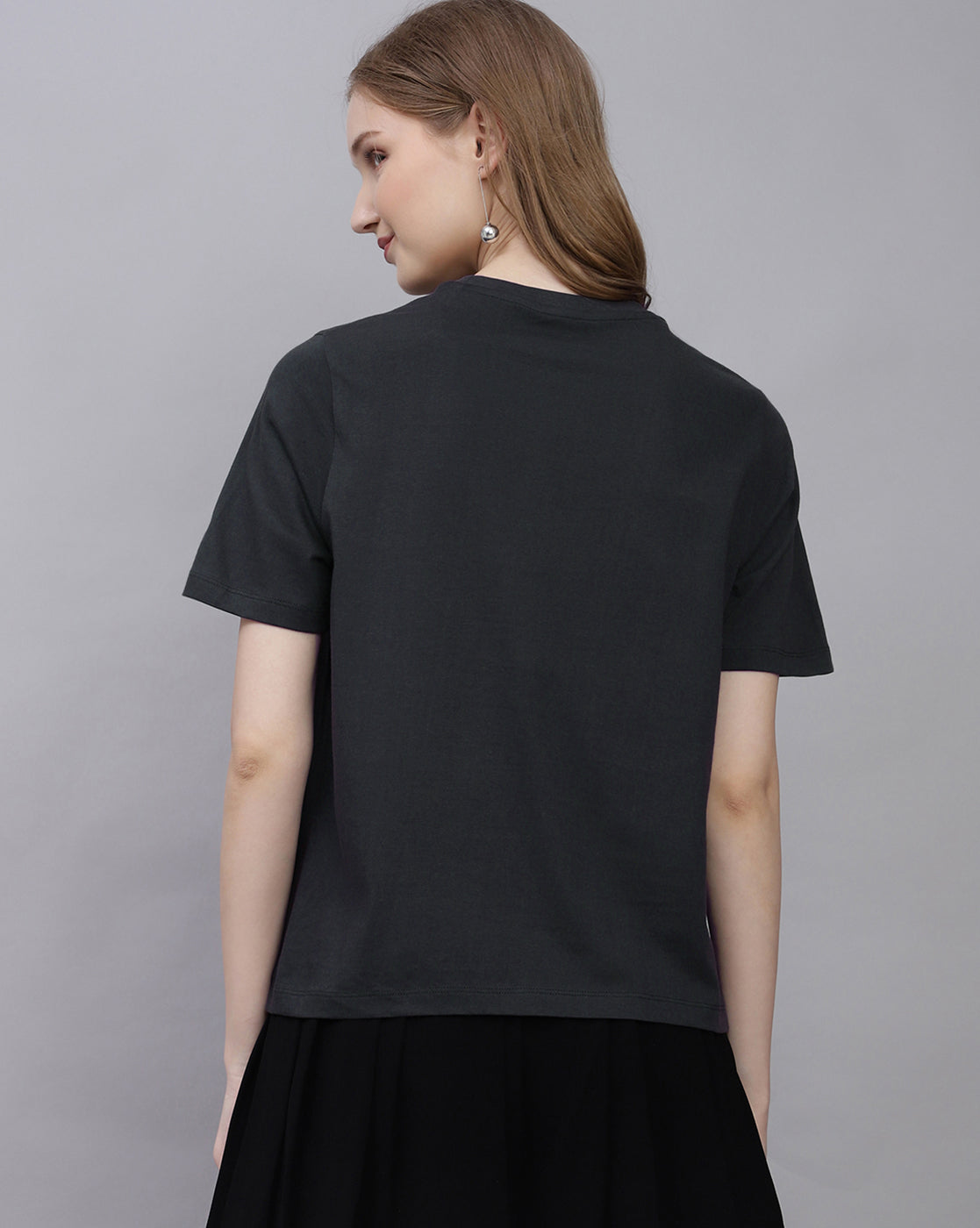 Nirvana Printed Regular Fit Tshirt For Women