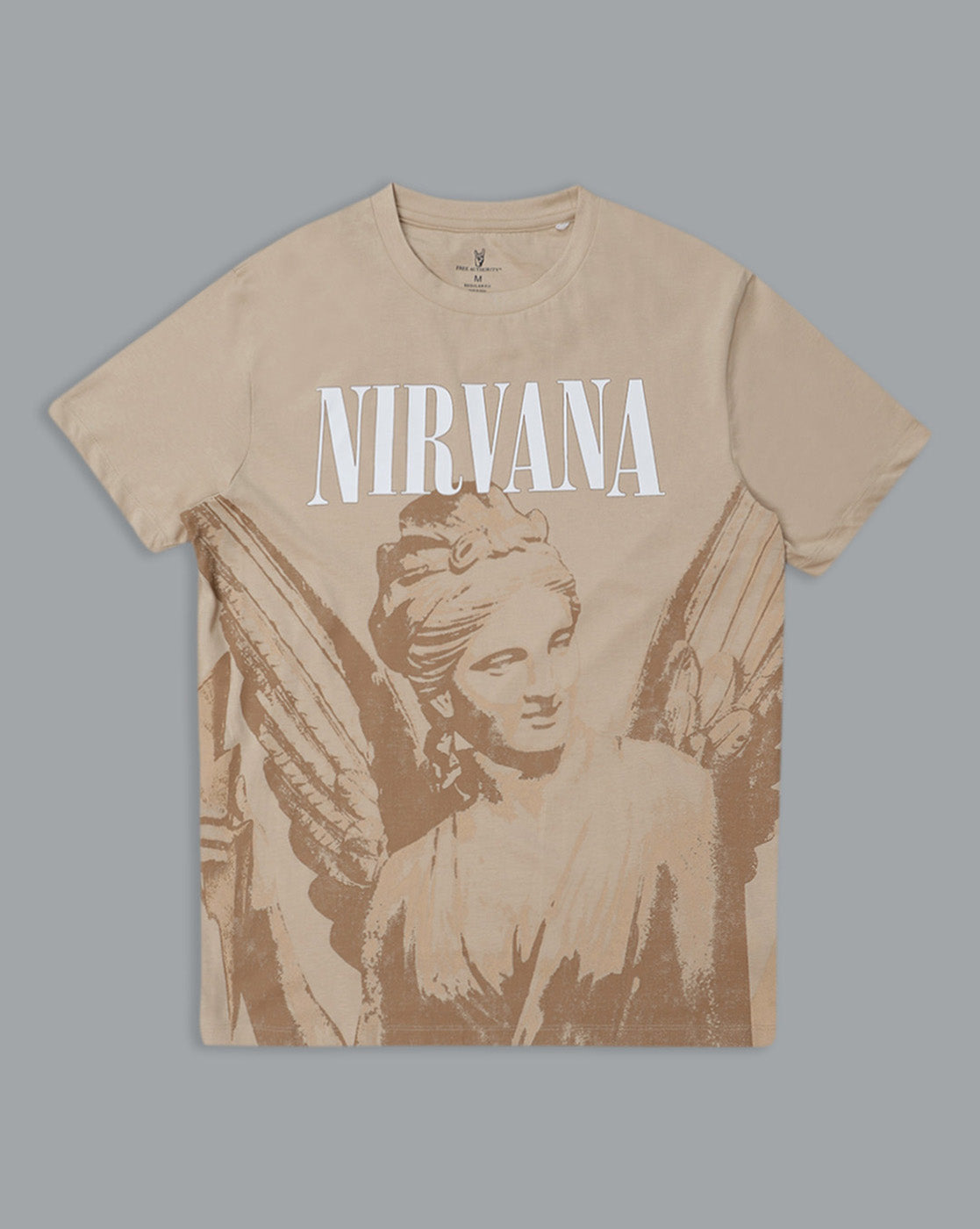 Nirvana Printed Regular Fit Tshirt For Men