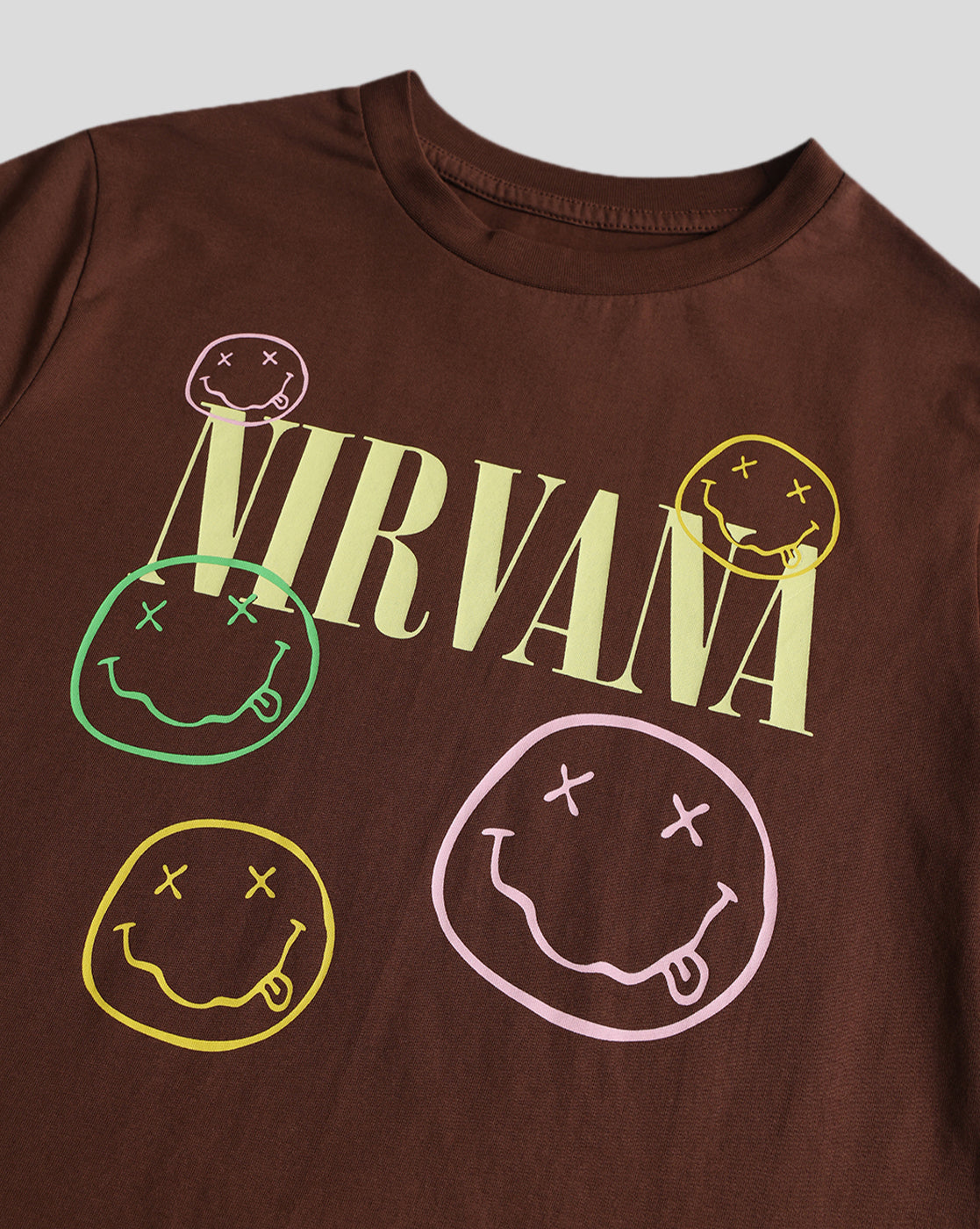 Nirvana Printed  Relaxed Fit Tshirt For Women
