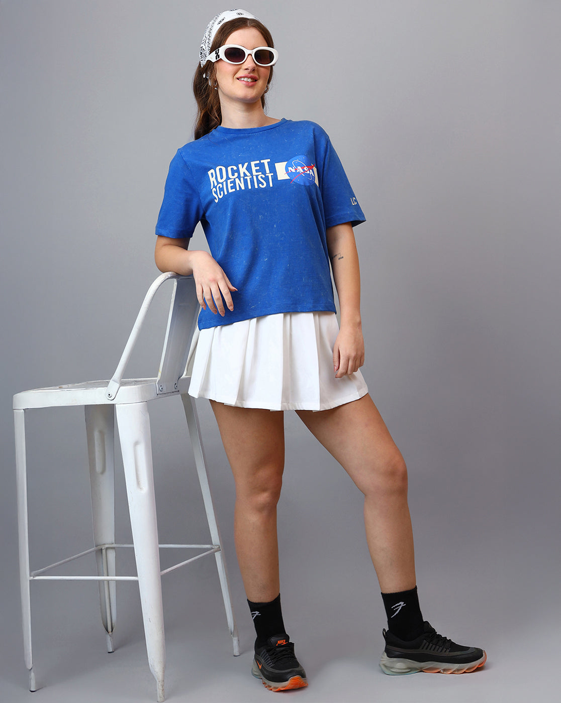 Nasa Printed Regular Fit Tshirt For Women