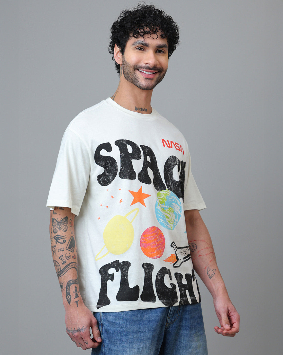 Nasa Printed Oversized Tshirt For Men