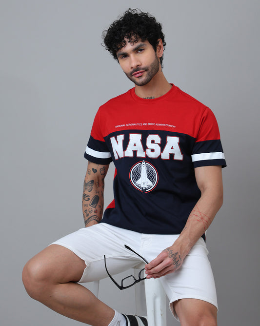 Nasa Printed Relaxed Fit Tshirt For Men