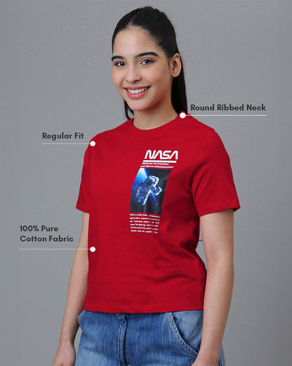 Nasa  Regular Fit Tshirt  Women