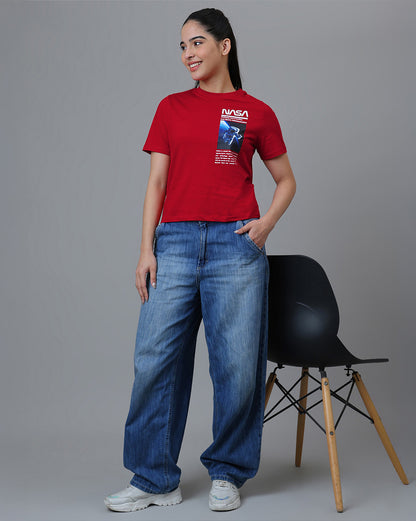 Nasa  Regular Fit Tshirt  Women