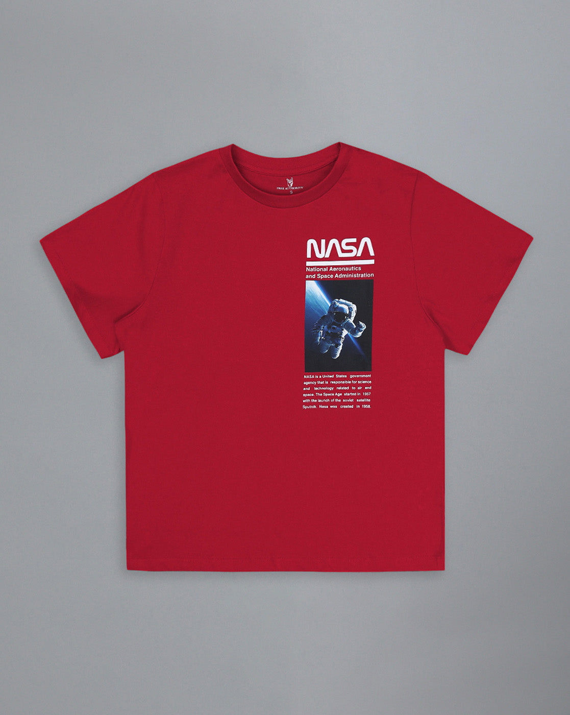 Nasa Printed Regular Fit Tshirt For Women
