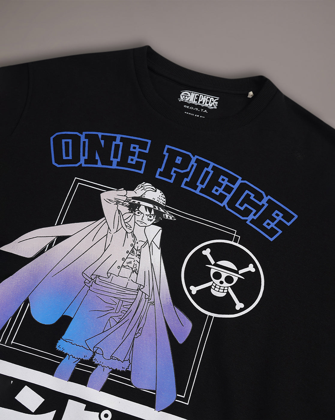 One Piece Black Sweatshirt Men
