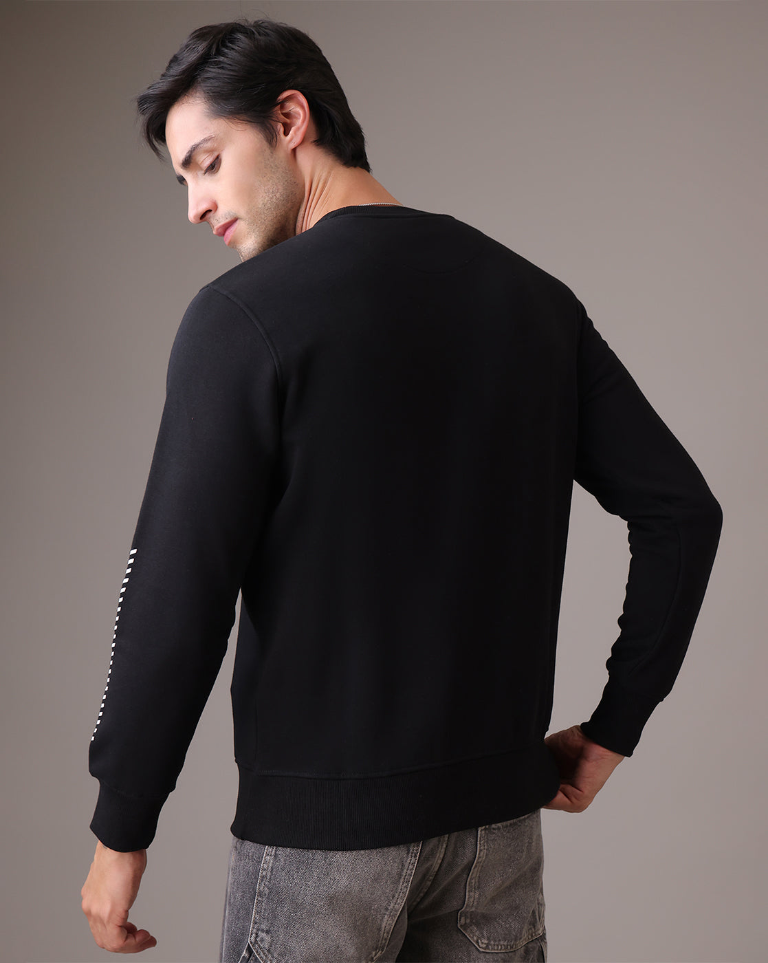 One Piece Black Sweatshirt Men