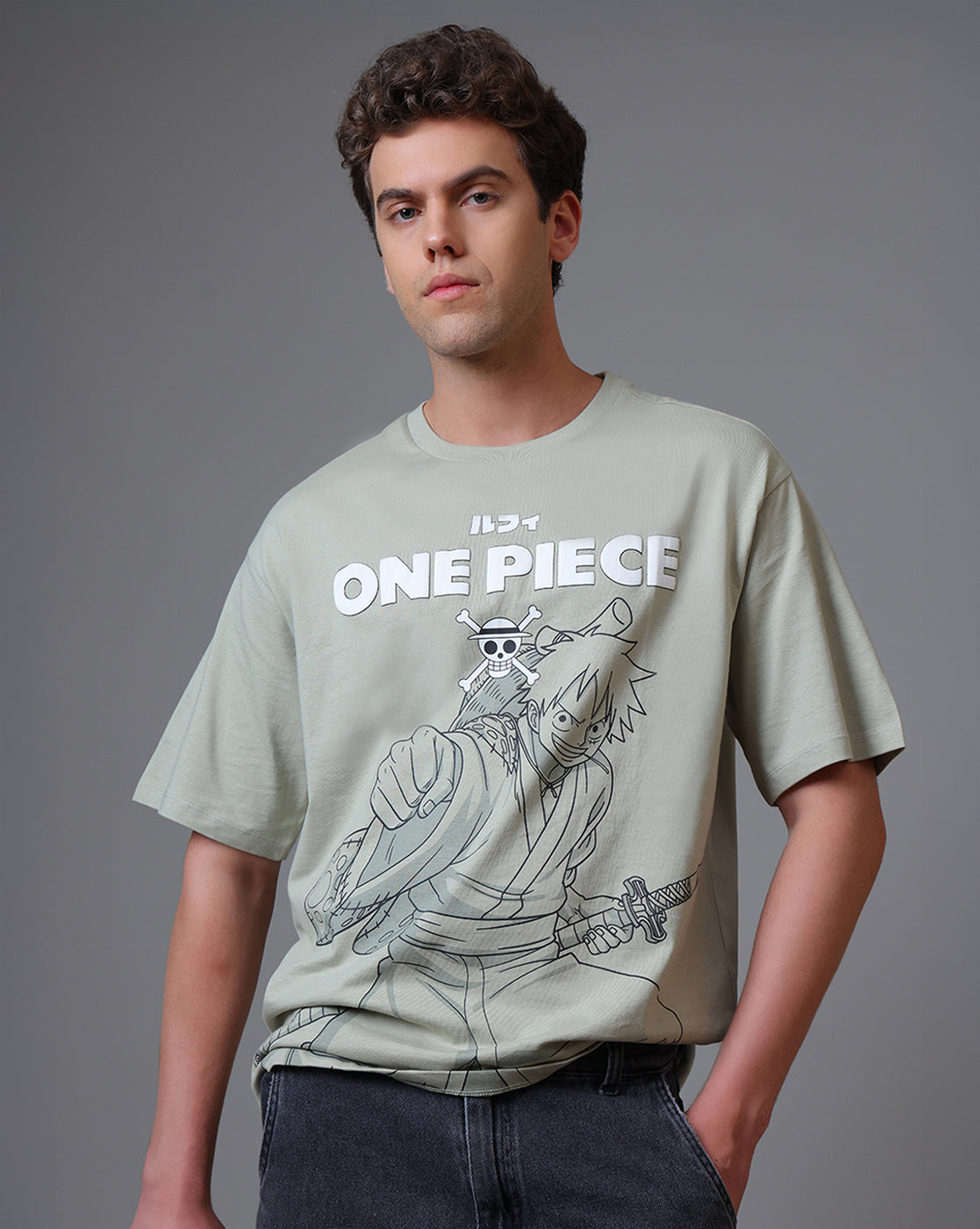 One Piece Monkey D. Luffy Oversized Tshirt Men