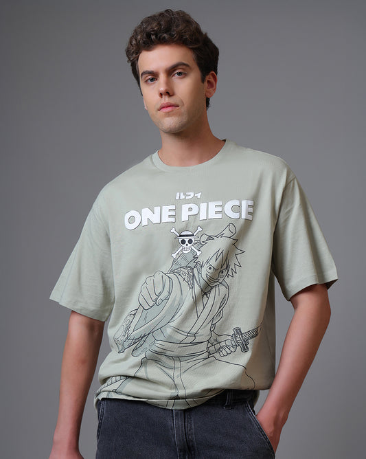 One Piece Monkey D. Luffy Oversized Tshirt Men