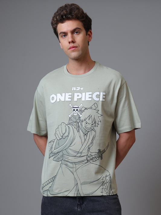 One Piece Monkey D. Luffy Oversized Tshirt Men