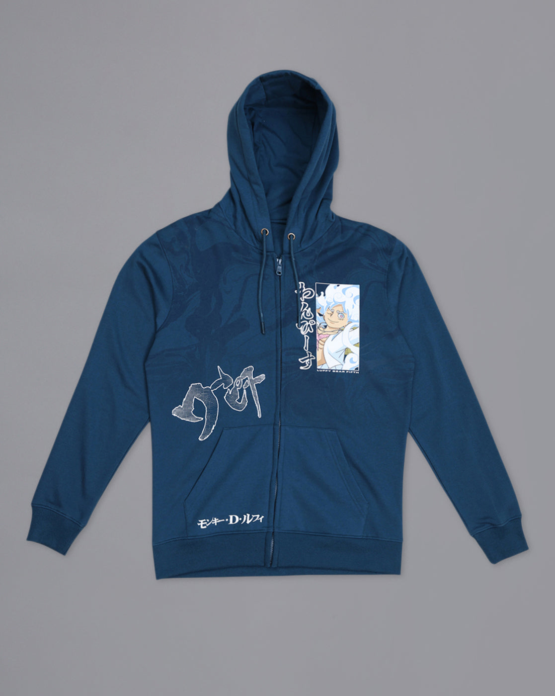 One Piece Printed Regular Fit Hoodie For Men