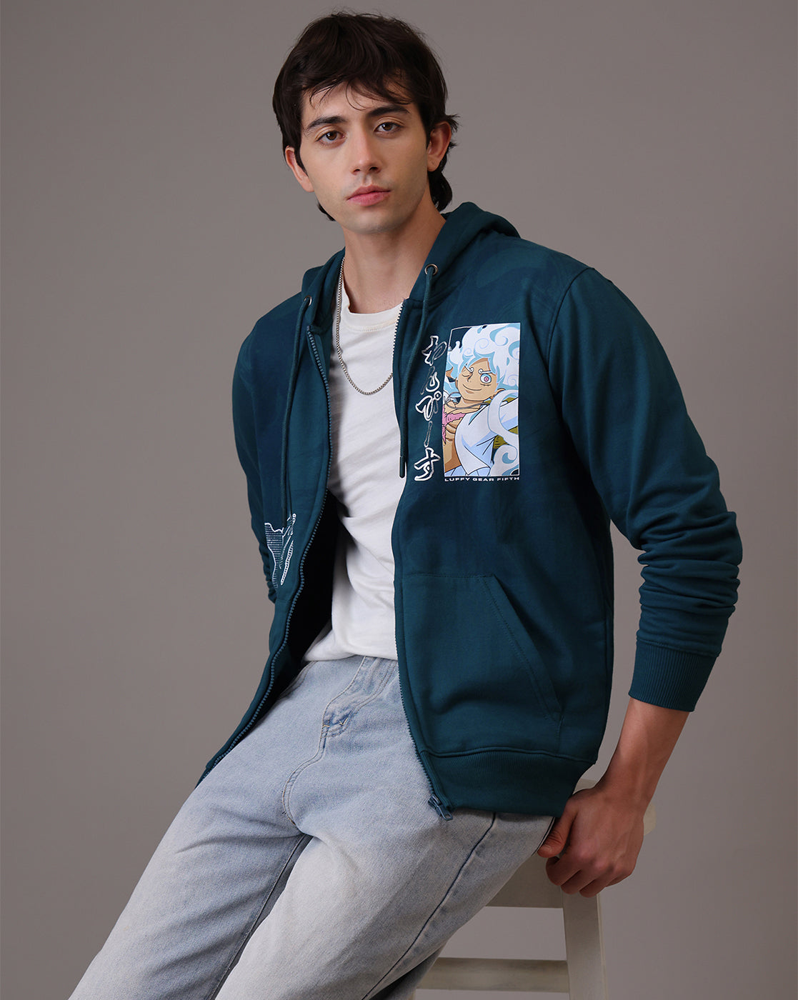 One Piece  Regular Fit Hoodie  Men