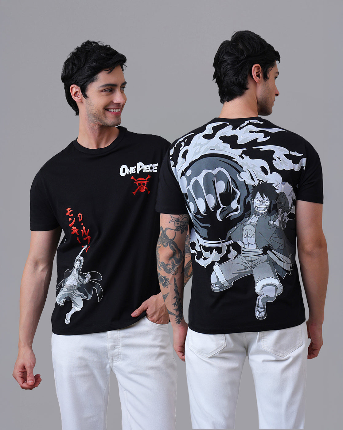 One Piece Printed Relaxed Fit Tshirt For Men