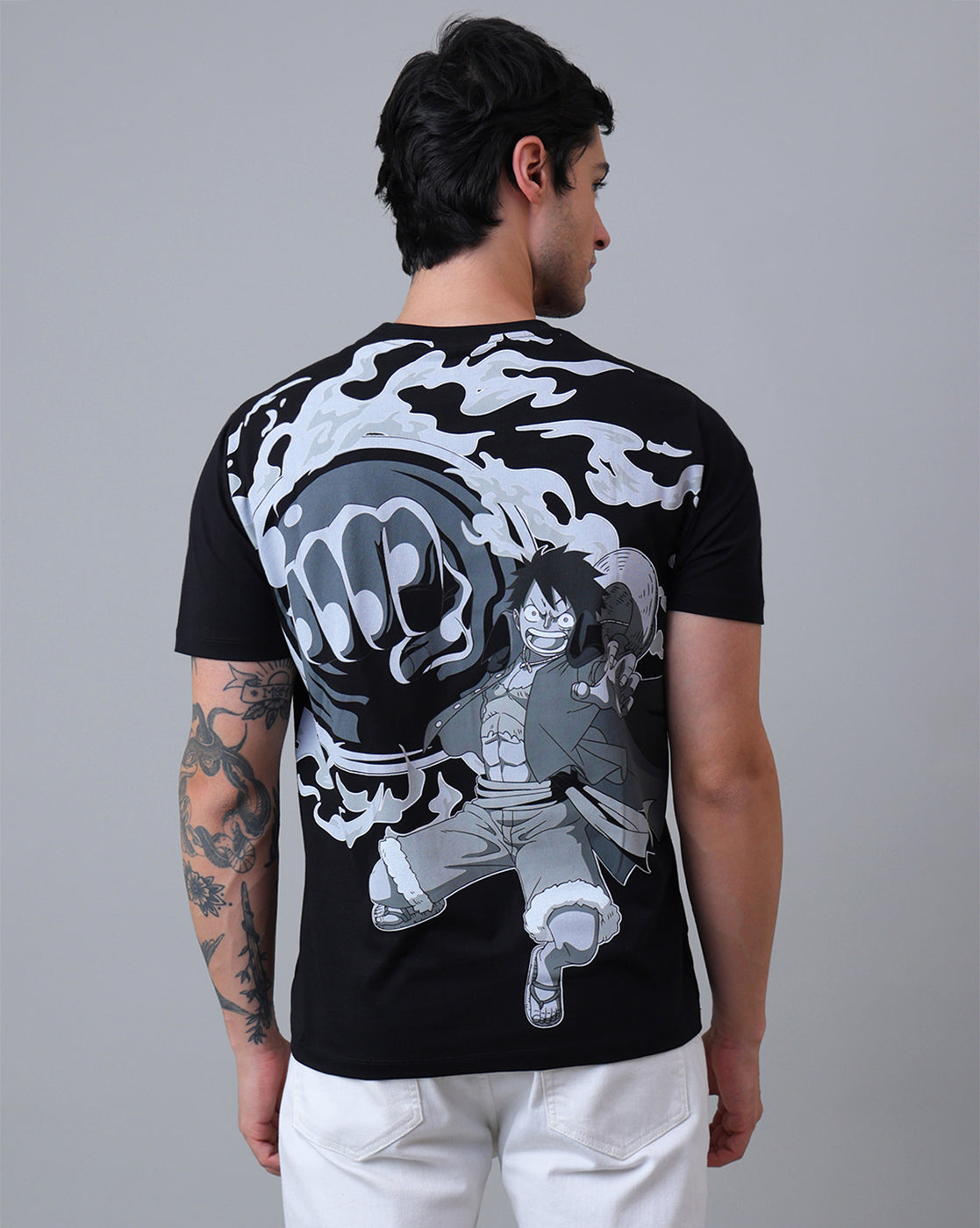 One Piece Printed Relaxed Fit Tshirt For Men
