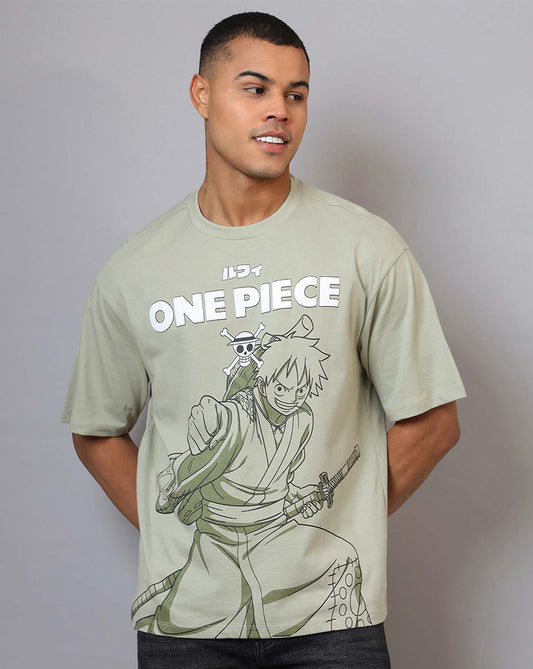 One Piece Printed Oversized Tshirt For Men