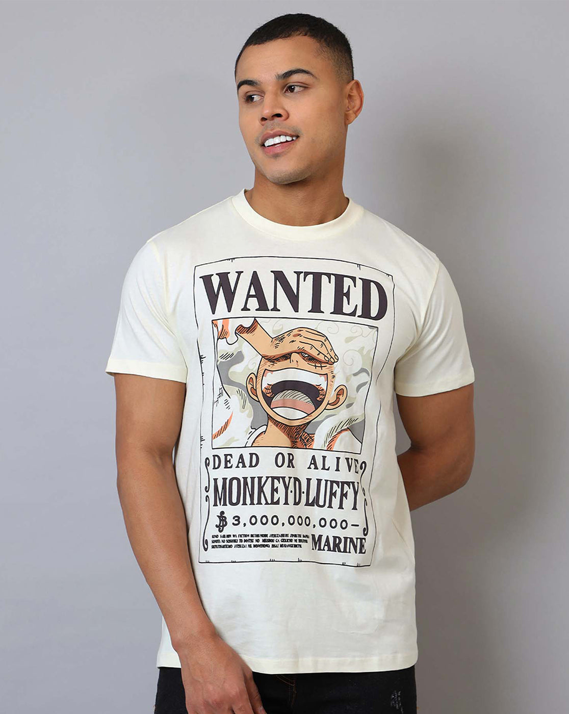 One Piece Printed Regular Fit Tshirt For Men