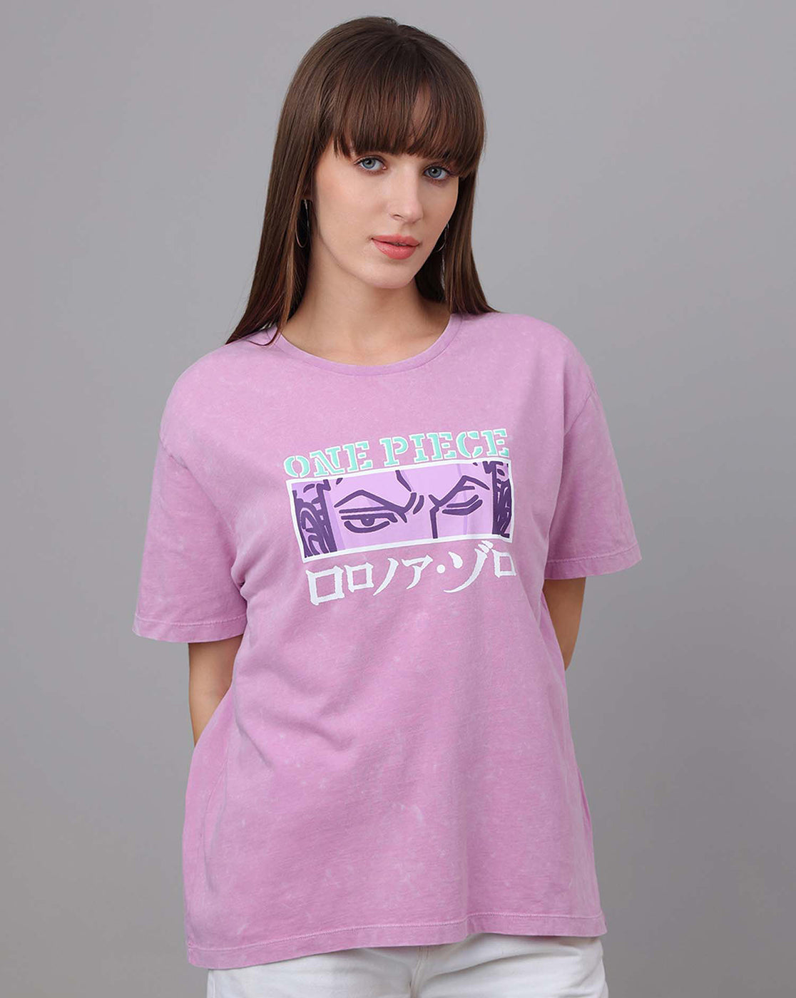 One Piece Printed Oversized Tshirt For Women