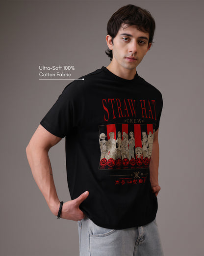 One Piece Straw Hat Crew  Relaxed Fit Tshirt  Men