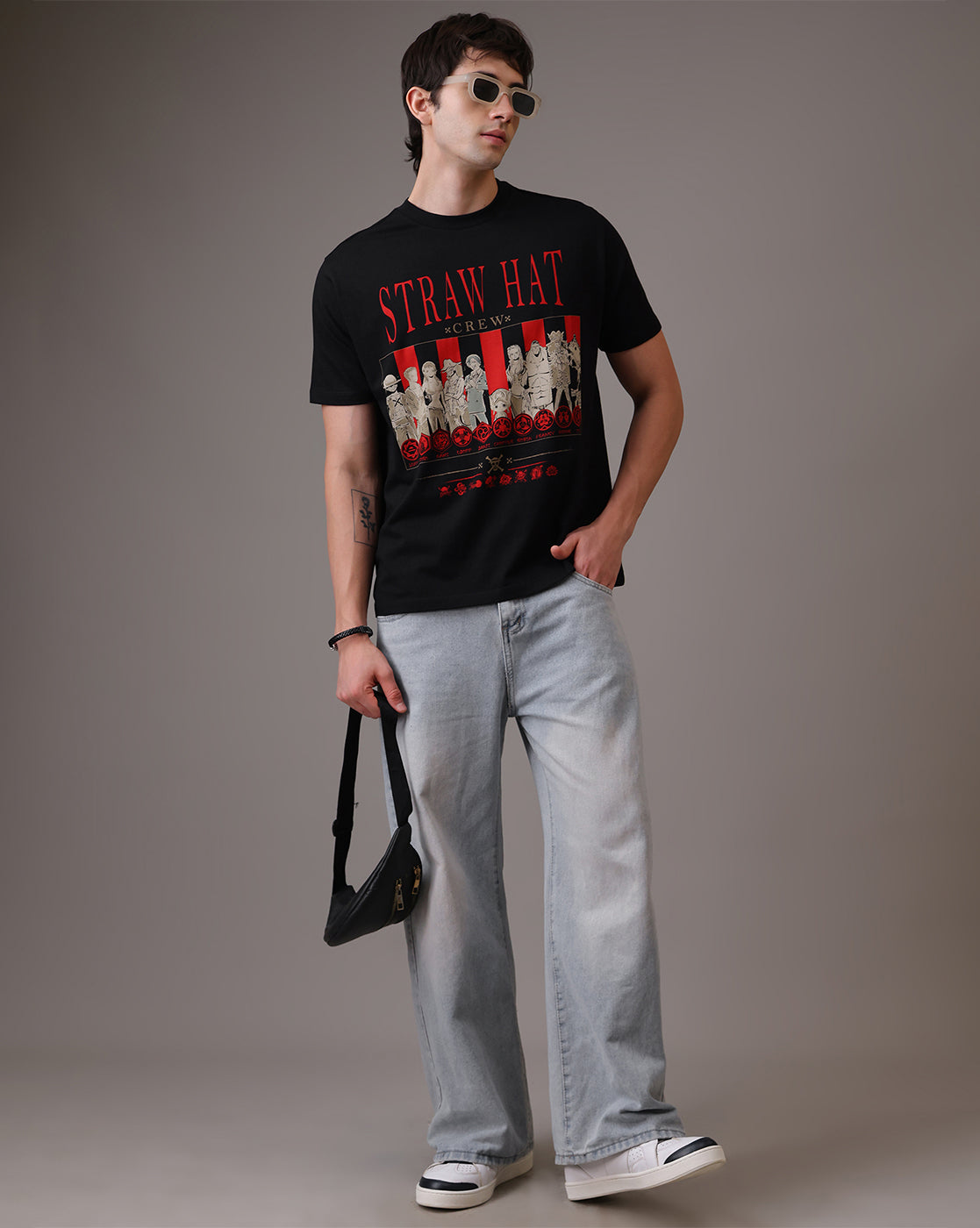 One Piece Straw Hat Crew  Relaxed Fit Tshirt  Men