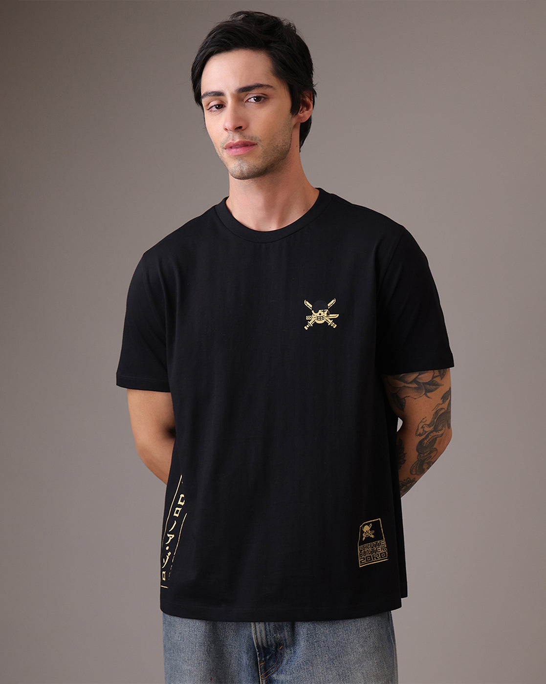 One Piece Roronoa Zoro Relaxed Fit Tshirt  Men