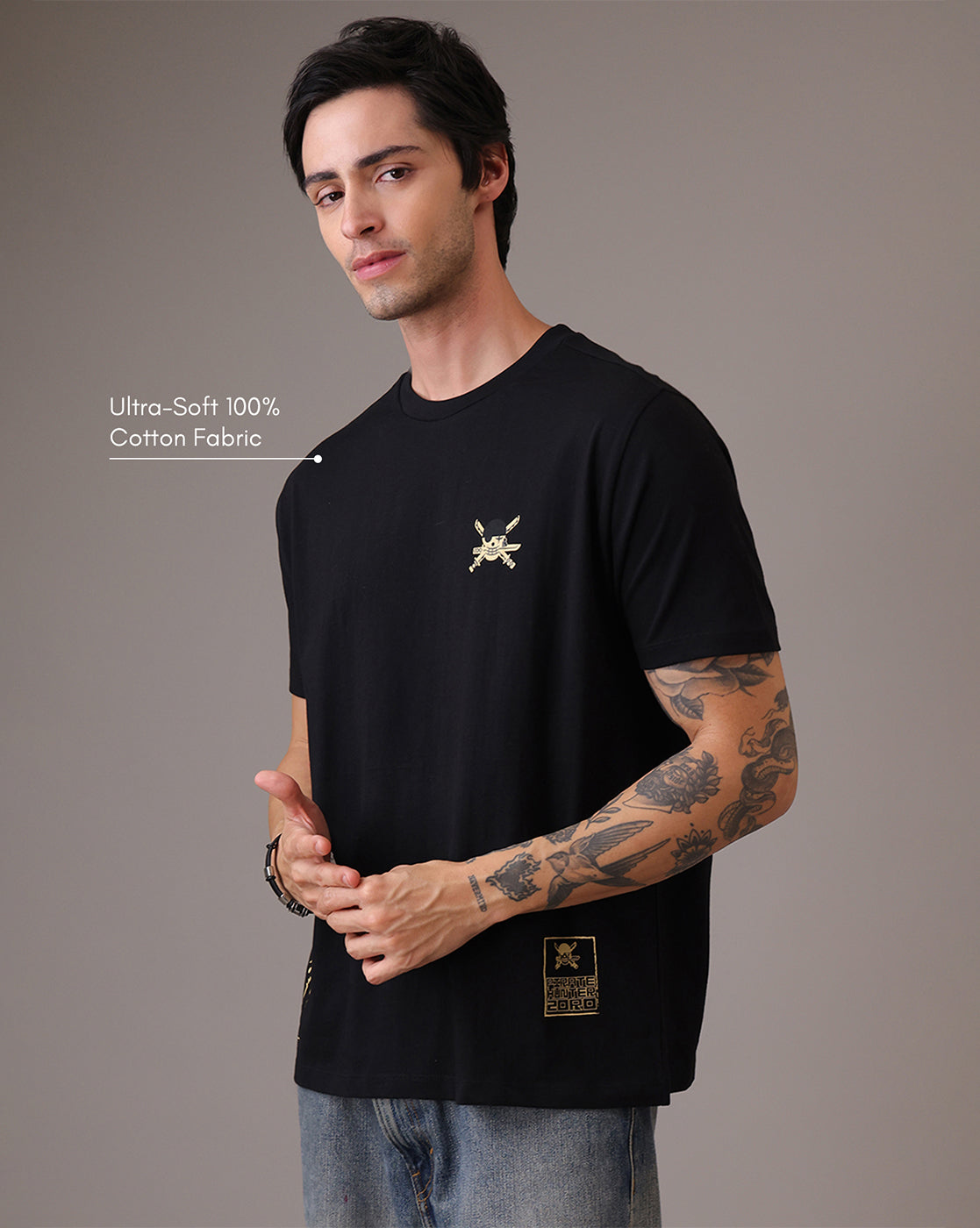 One Piece Roronoa Zoro Relaxed Fit Tshirt  Men
