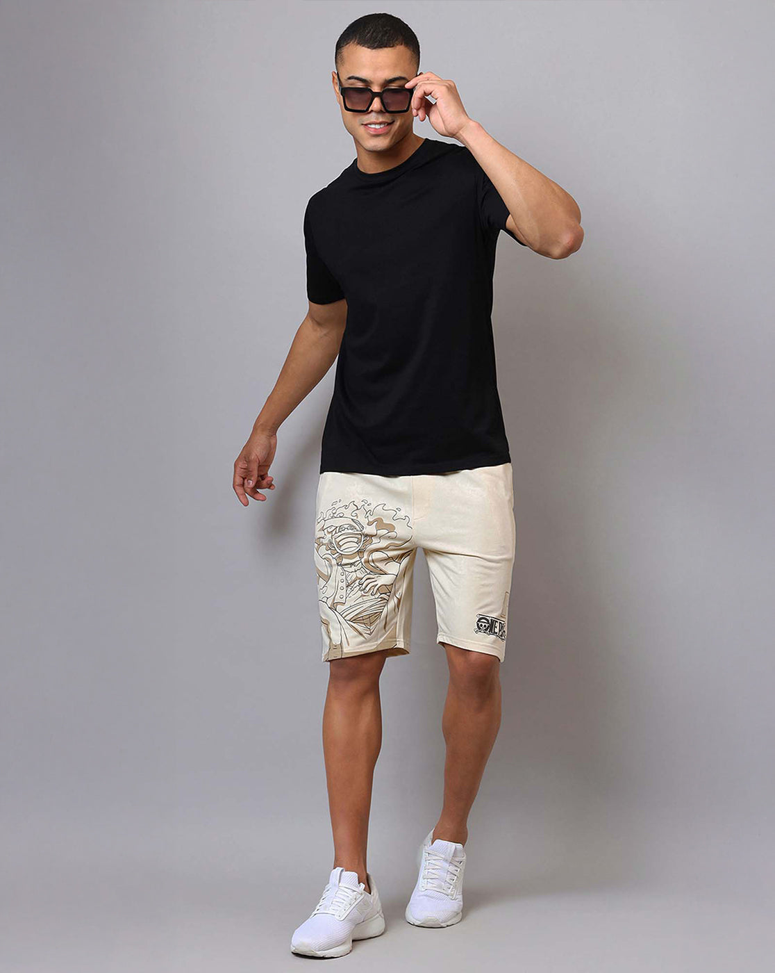 One Piece Printed Regular Fit Shorts For Men