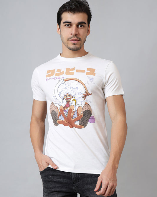 Luffy Printed Regular Fit Tshirt For Men