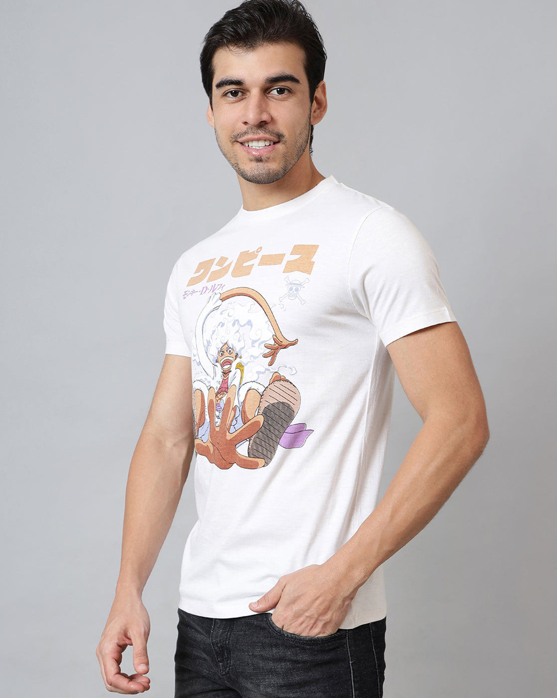 Luffy Printed Regular Fit Tshirt For Men