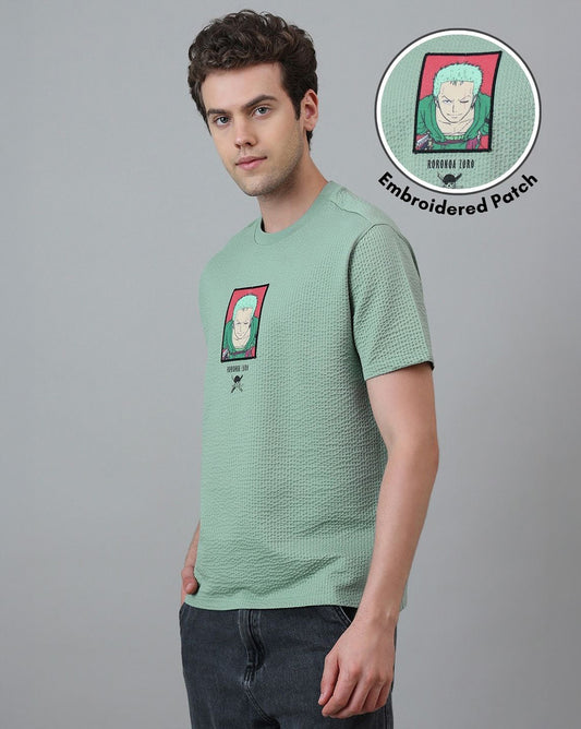 One Piece Roronoa Zoro Printed Relaxed Fit Tshirt For Men