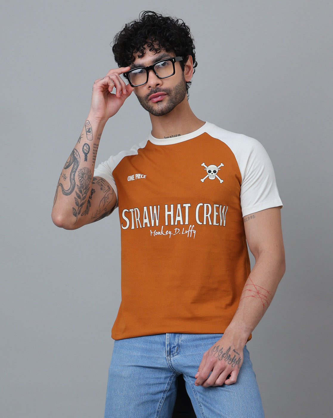 One Piece Printed Regular Fit Tshirt For Men