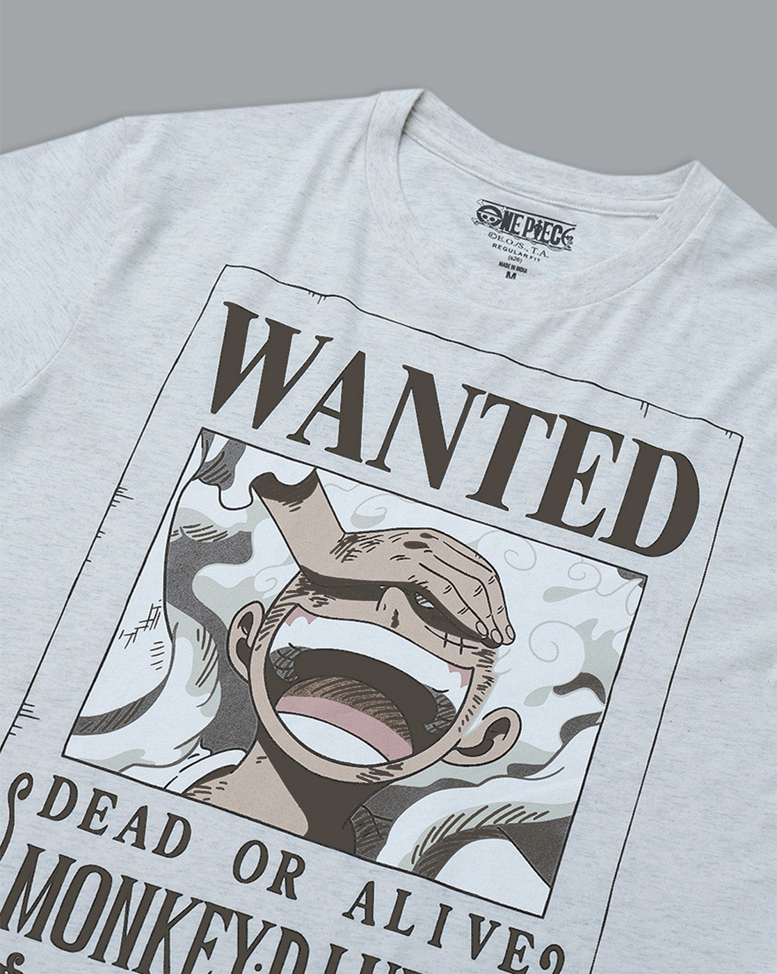 One Piece Monkey D. Luffy Wanted Relaxed Fit Tshirt Men