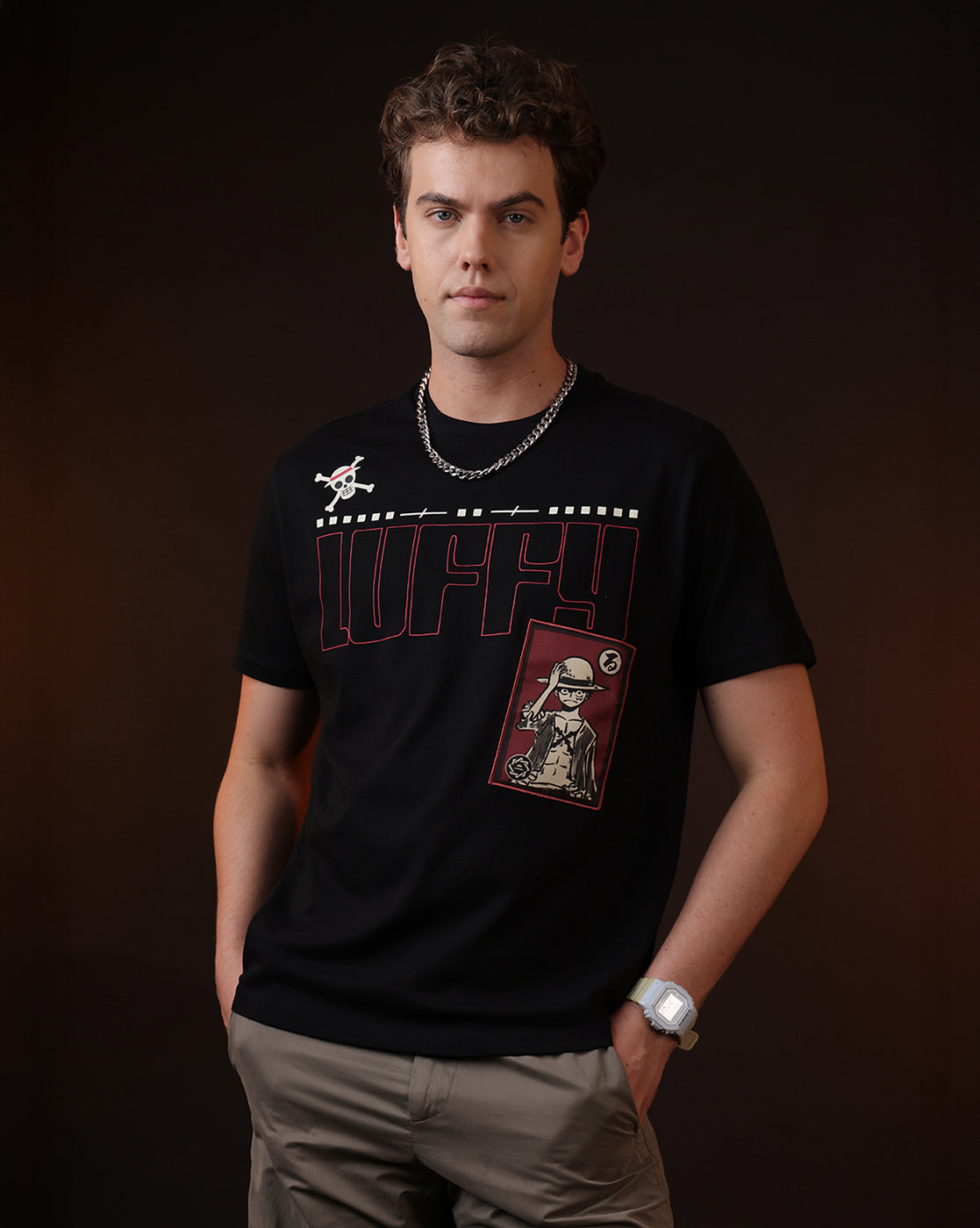 One Piece Luffy Relaxed Fit Tshirt For Men