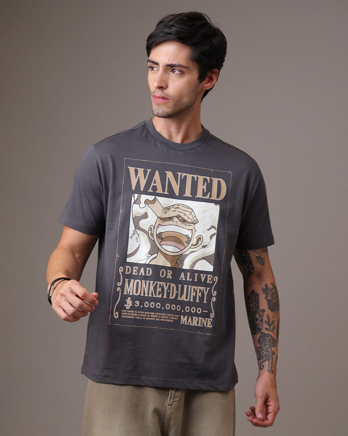 One Piece Monkey.D.Luffy Relaxed Fit Tshirt Men