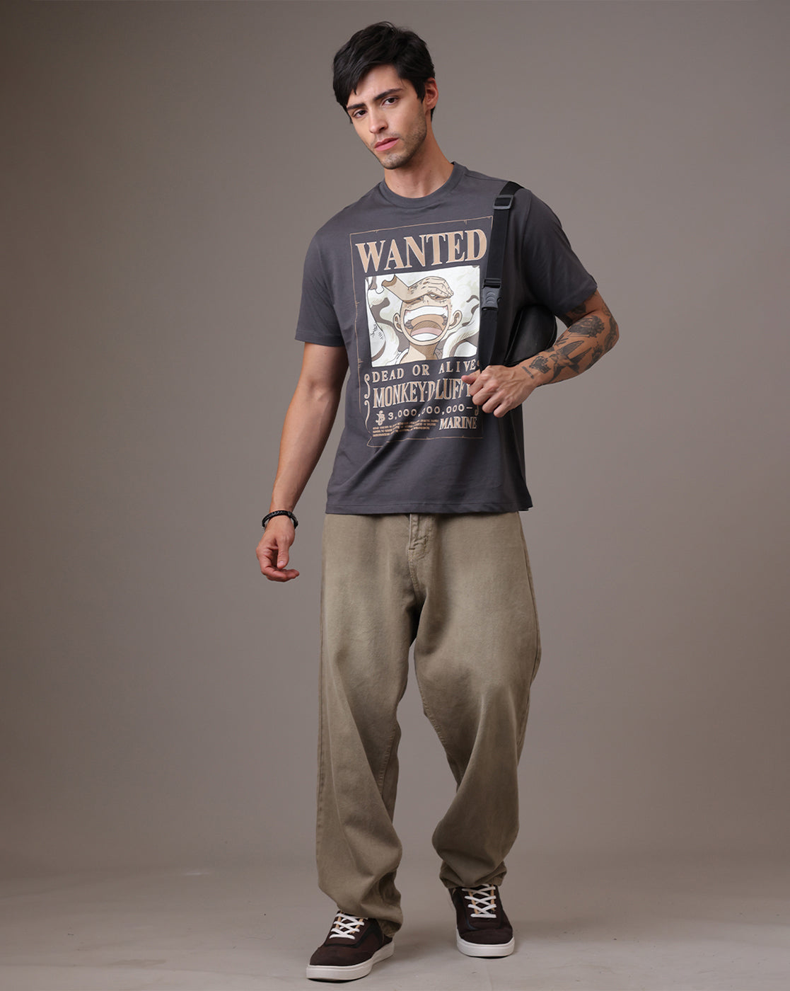 One Piece Monkey.D.Luffy Relaxed Fit Tshirt Men