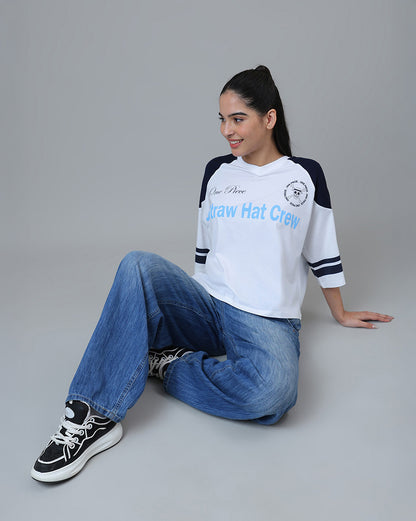 One Piece  Oversized Raglan Sleeves Tshirt  Women