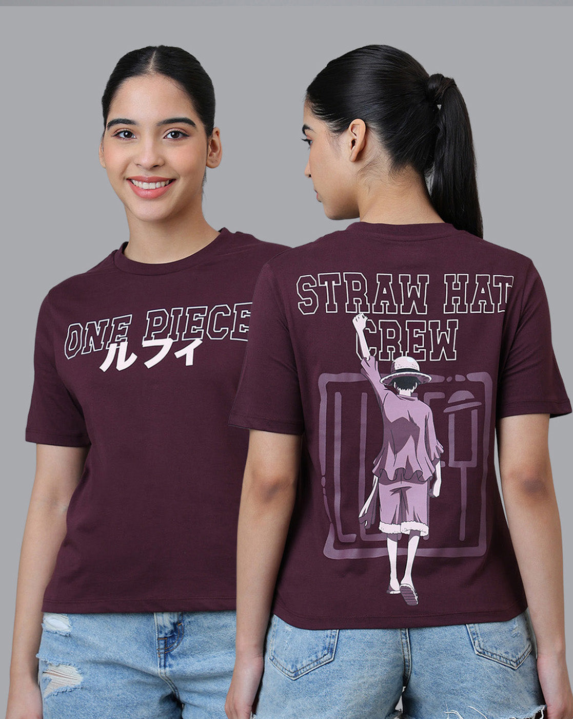 One Piece Printed Regular Fit Tshirt For Women