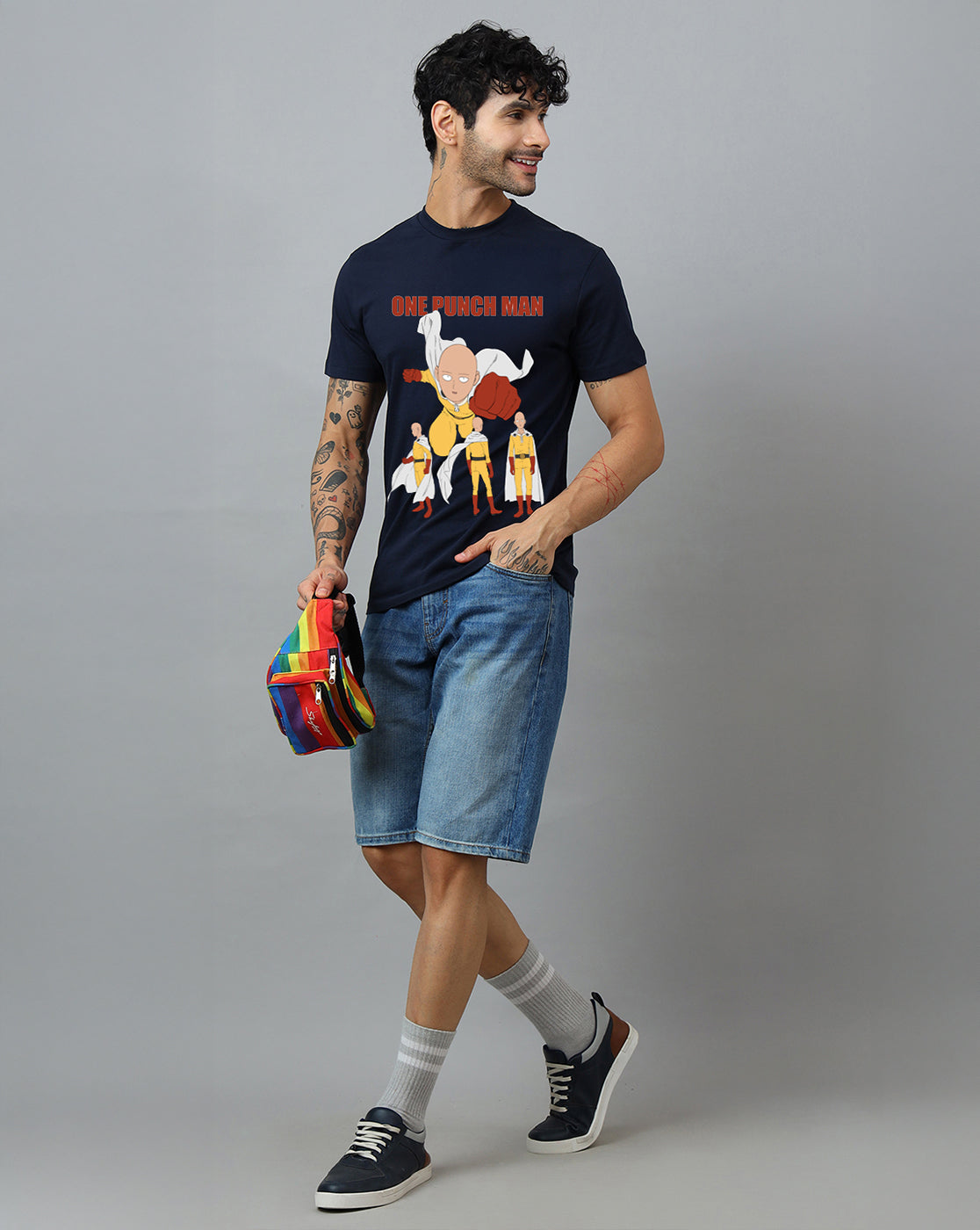 One Punch Man Printed Regular Fit Tshirt For Men