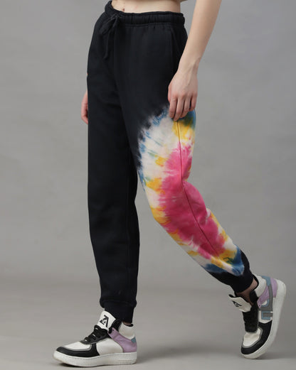Pink Floyd Regular Fit Black Jogger Women