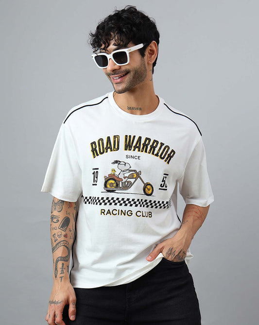 Peanuts Printed Oversized Tshirt For Men