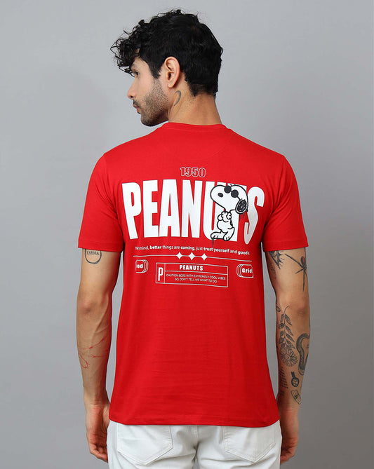 Peanuts Printed Regular Fit Tshirt For Men