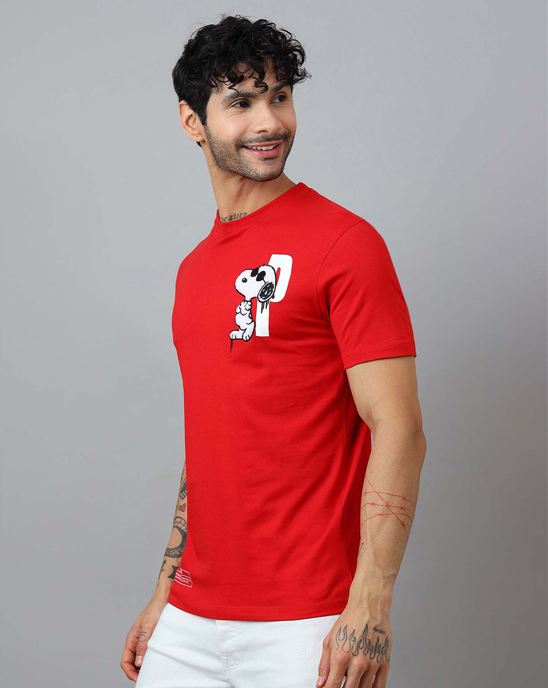 Peanuts Printed Regular Fit Tshirt For Men