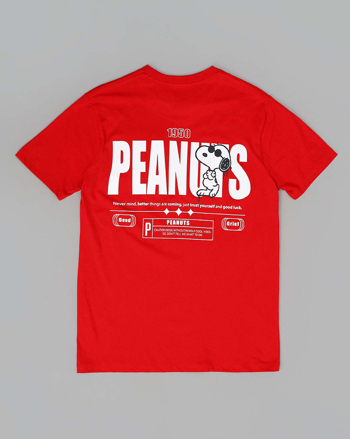 Peanuts Printed Regular Fit Tshirt For Men