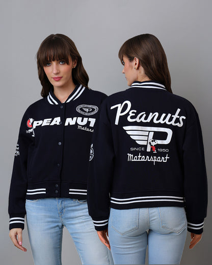 Peanuts Regular Fit Varsity Jacket Women