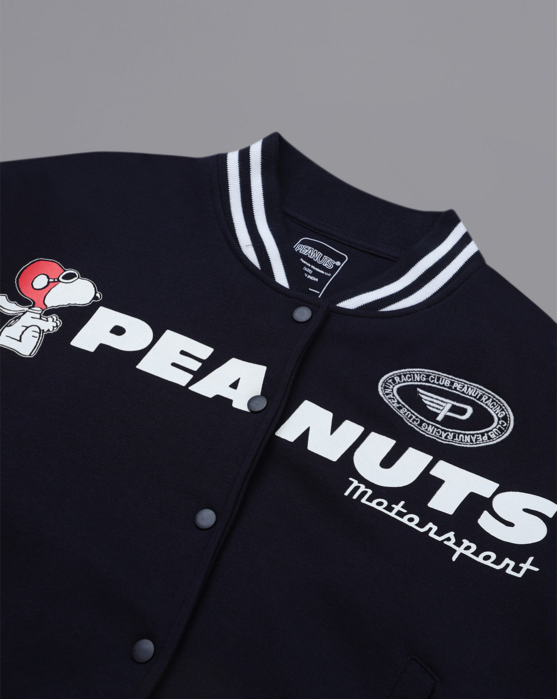 Peanuts Printed Regular Fit Jacket For Women
