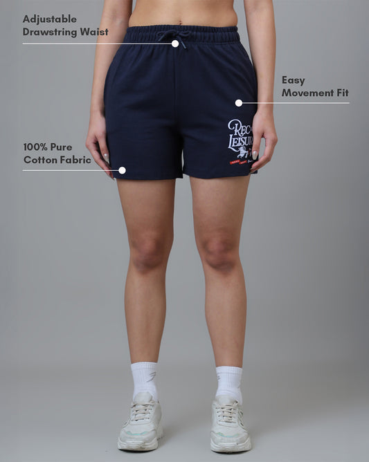 Peanuts Printed Regular Fit Shorts For Women