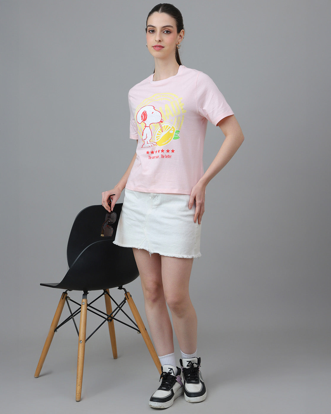 Peanuts Printed Regular Fit Tshirt For Women