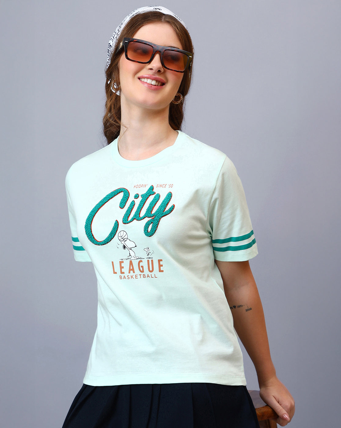 Peanuts Printed Regular Fit Tshirt For Women