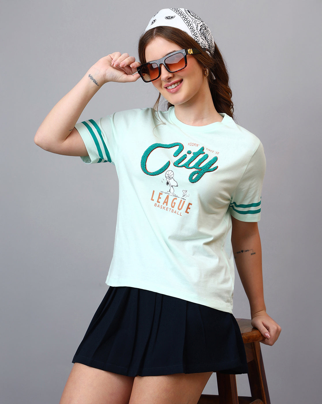 Peanuts Printed Regular Fit Tshirt For Women