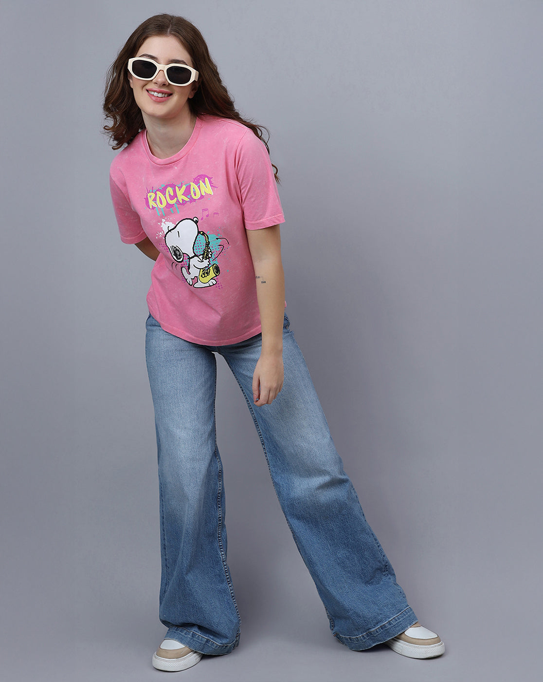 Peanuts Printed Regular Fit Tshirt For Women