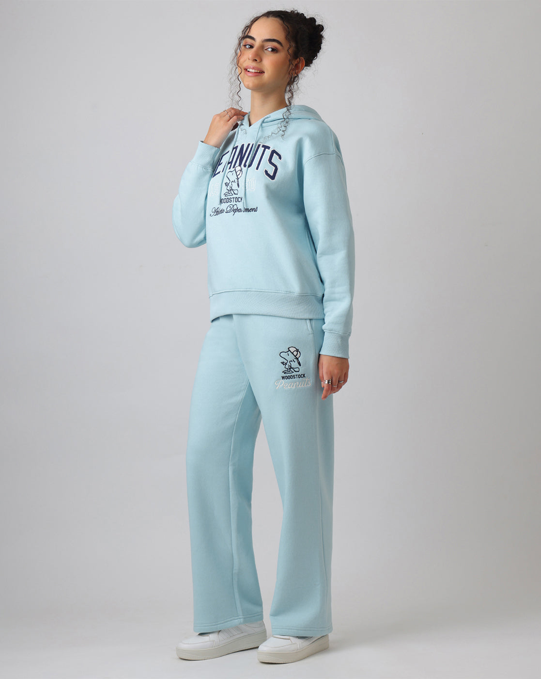 Peanuts Women Hoodie & Joggers Co-Ords Set Women